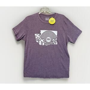 New SUB POP T-shirt Label Sz Large Washington Record Retro Purple Unisex Modern